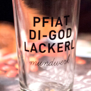 Pfiat-Di-God-Lackerl Gläser – 6 Stück