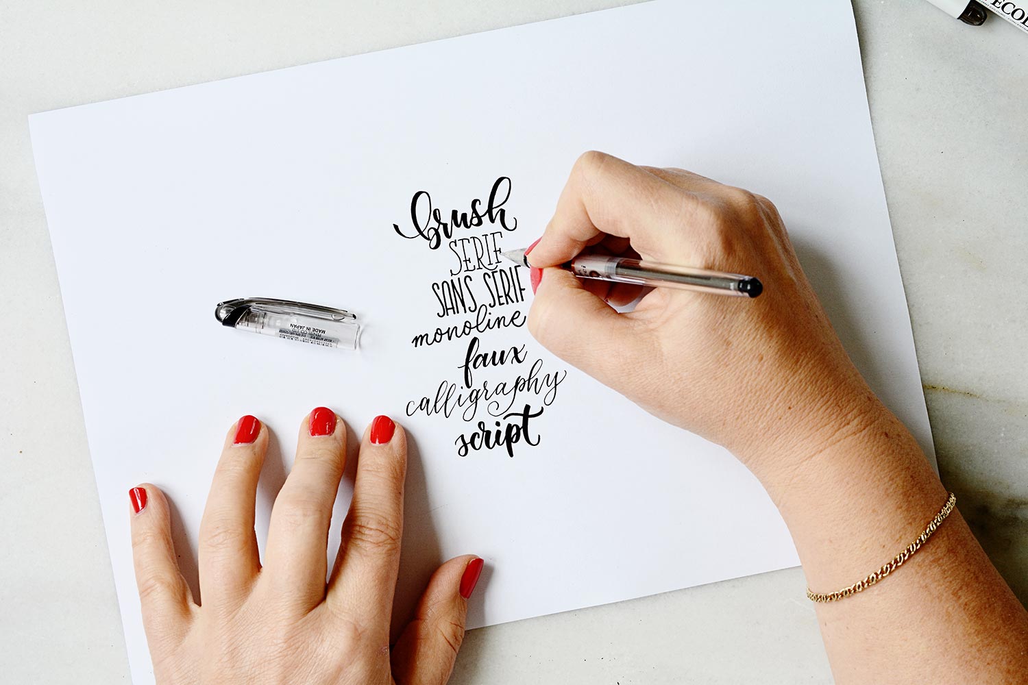 You are currently viewing Brush-lettering – „BASICS AND WATERCOLOR“ mit Katja Haas, Ganztages-Workshop | 2.2.2019