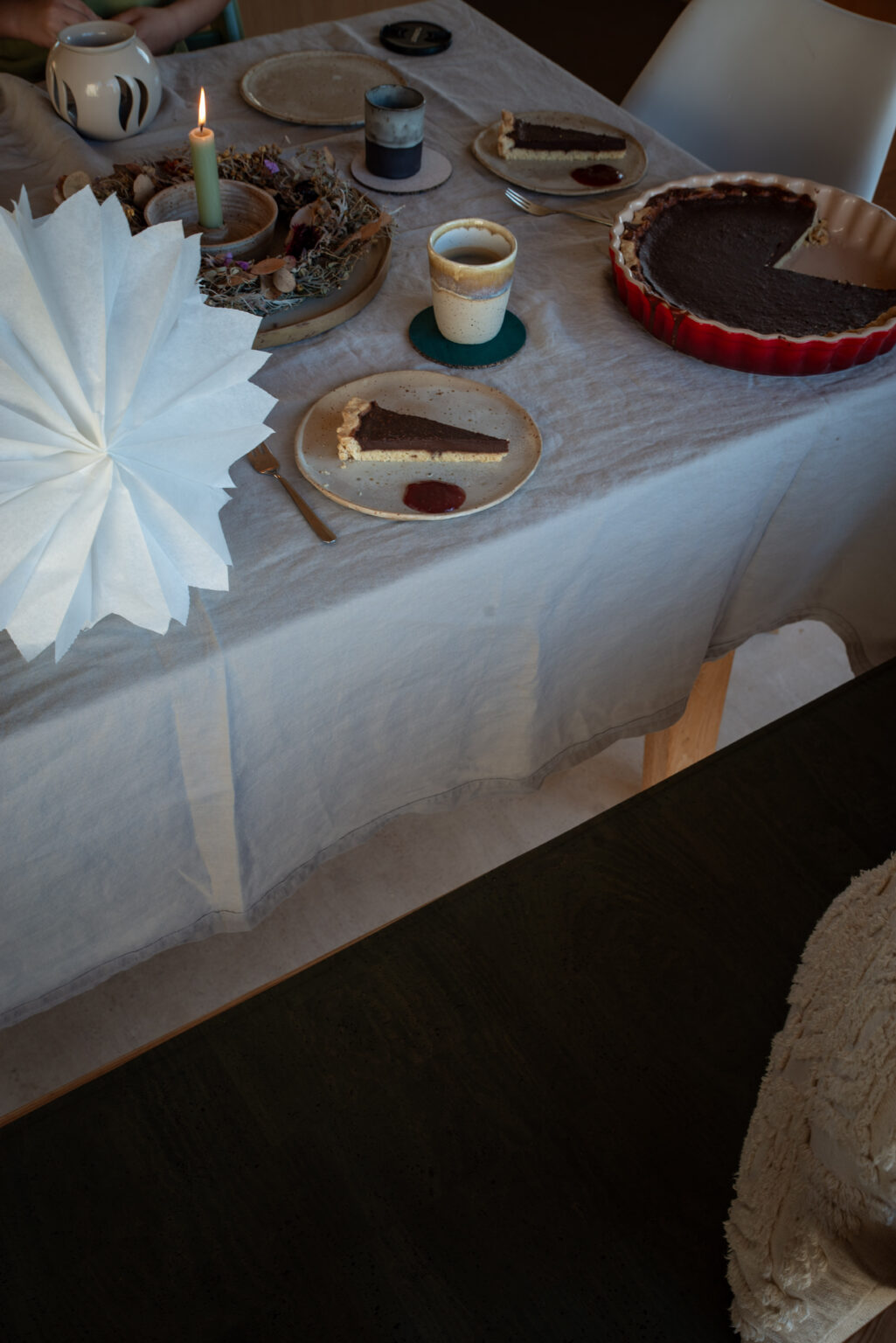 Festliche Schokoladentarte mit Mürbteigboden - Das Mundwerk Festliche Schokoladentarte mit Mürbteigboden - Das Mundwerk