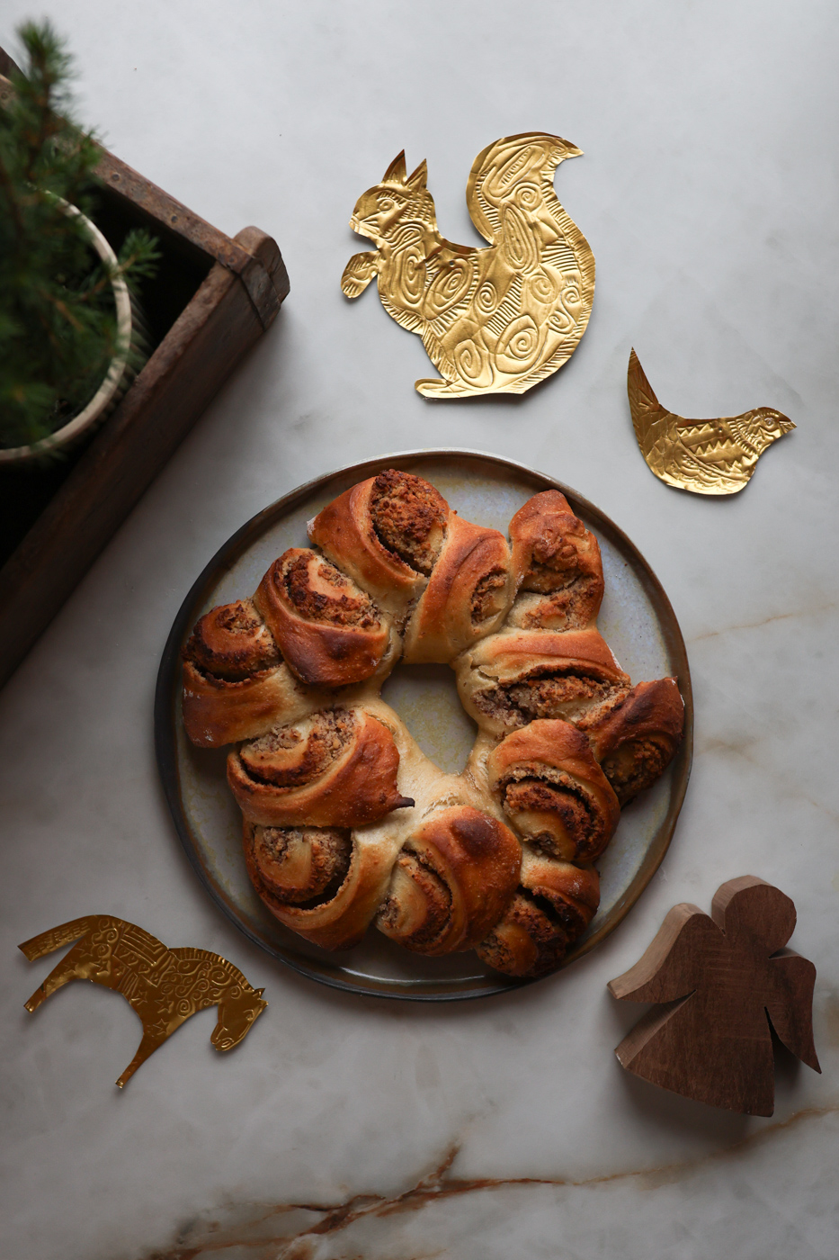 You are currently viewing Nordischer Nusskranz – es wird weihnachtlich